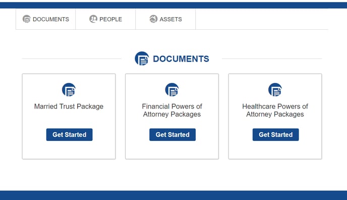 Client Dashboard Get Started