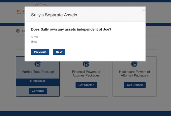 Trust_Sally separte assets